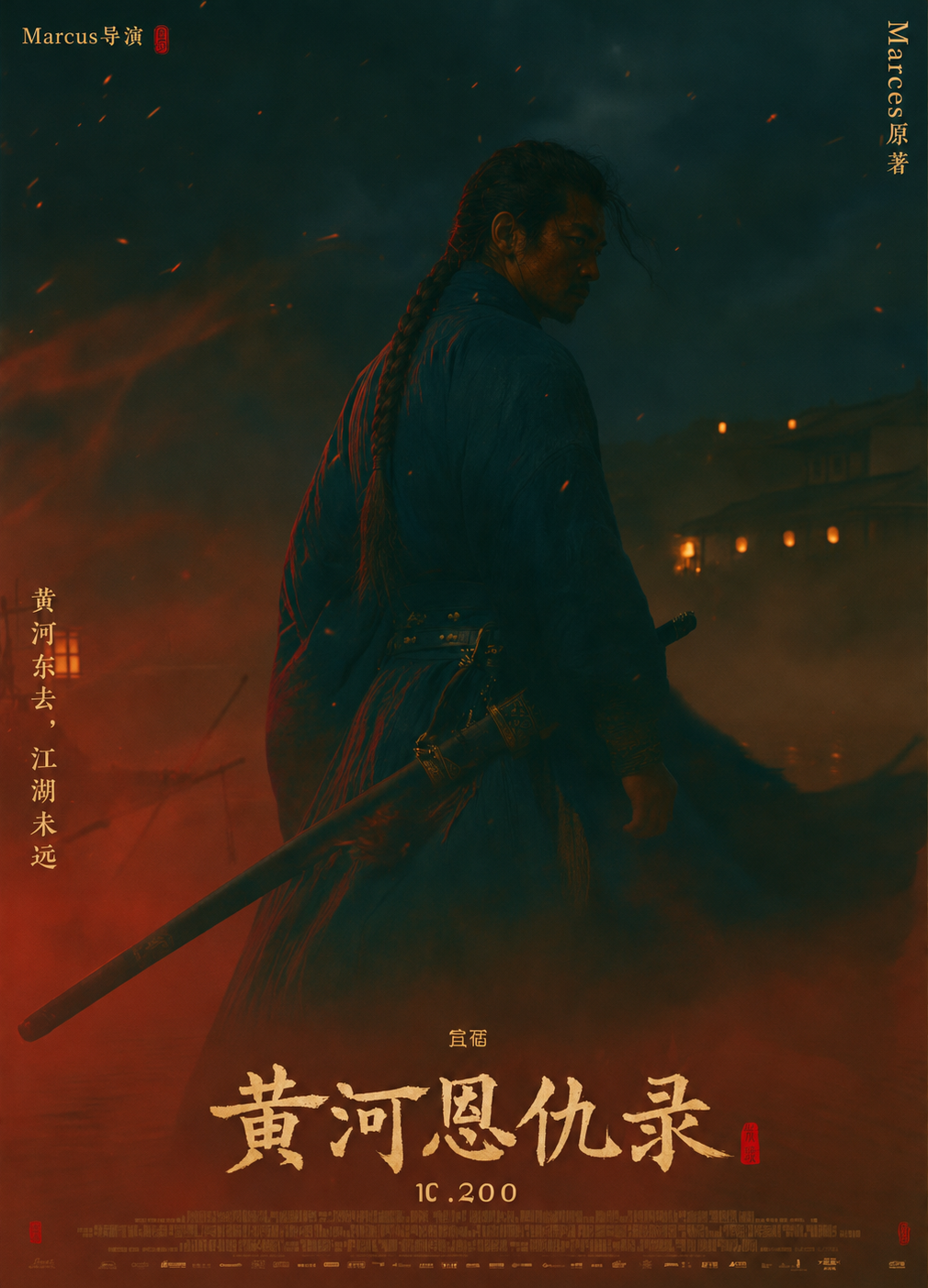 黄河恩仇录系列海报