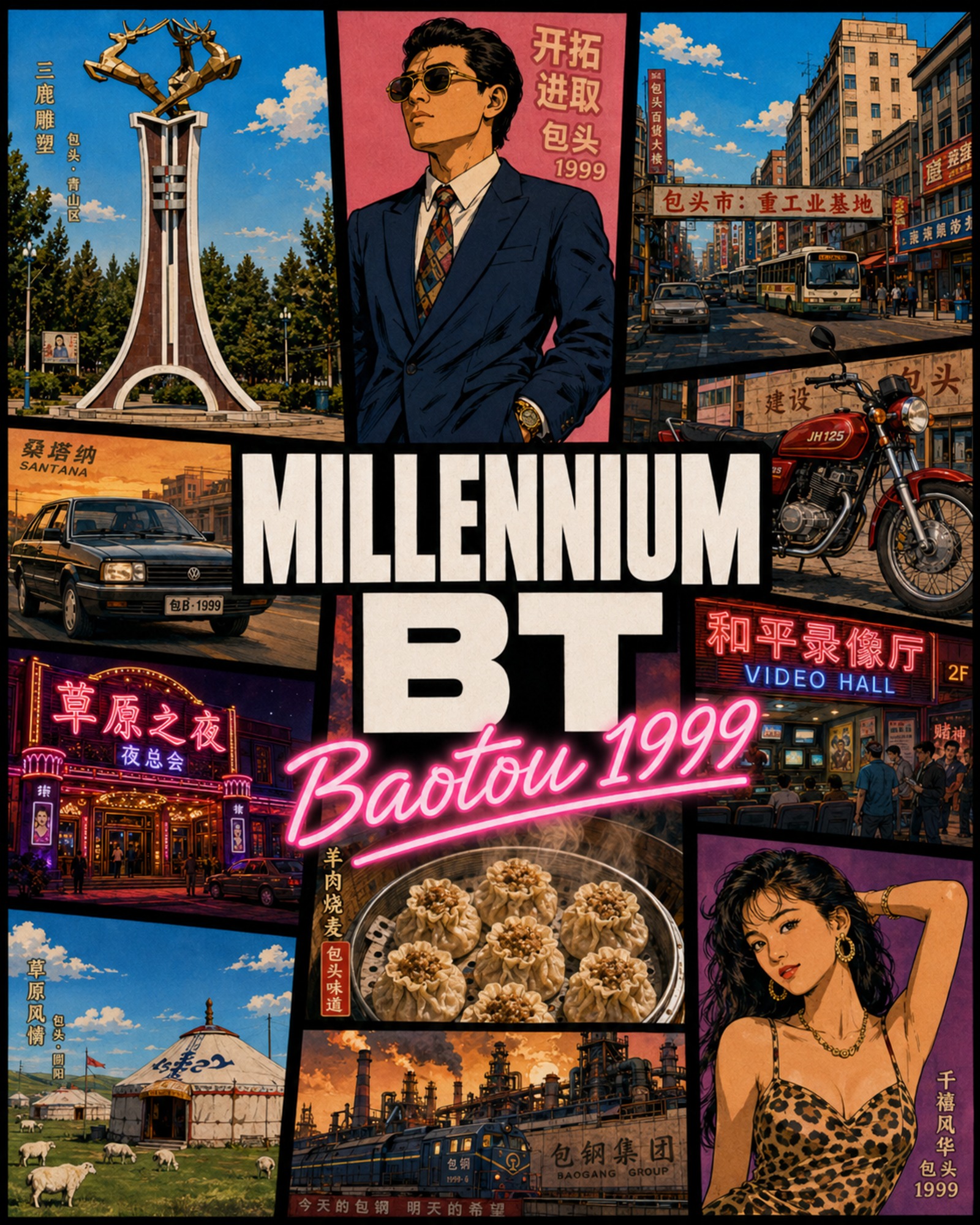 包头街头 1999
